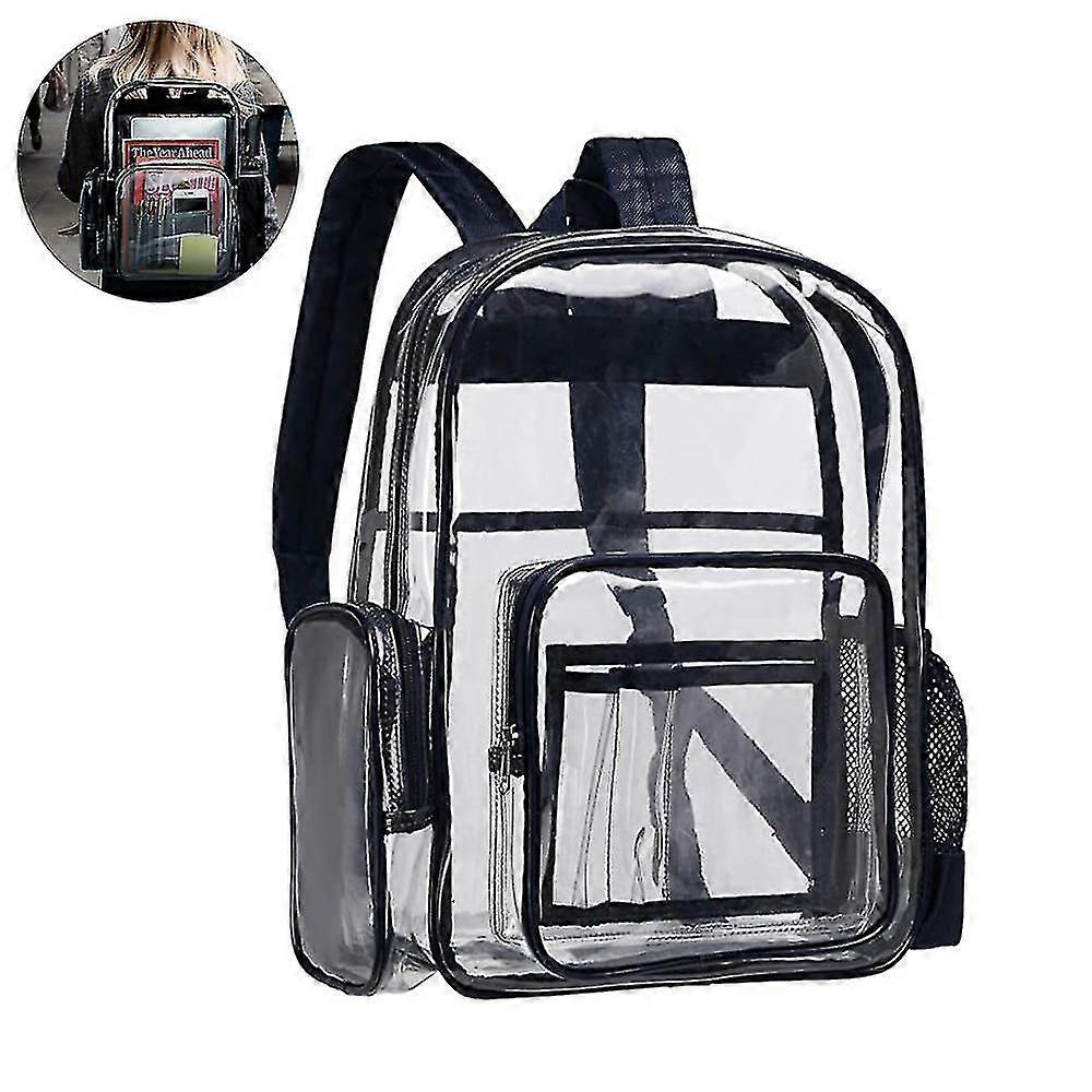 1 Pcs Clear Backpack,heavy Duty See Through Backpack A
