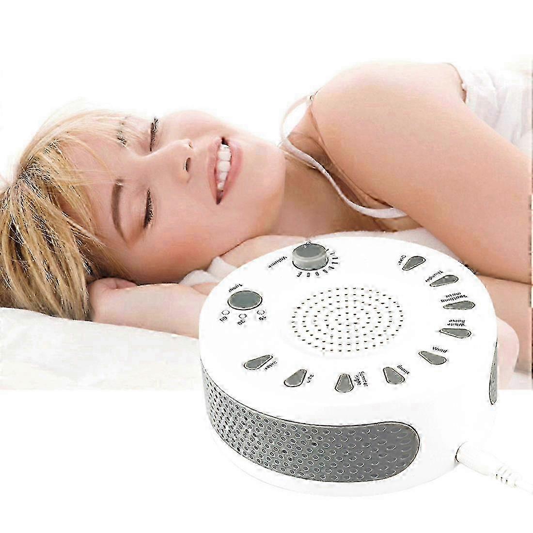 White Noise Machine Sleep Aid Device Improves Sleeping with Nine Timed Music(White)