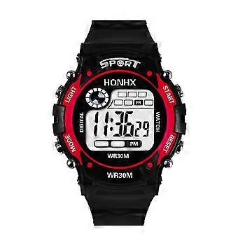 Kayannuo Back to School Clearance Fashion Mens Digital LED Analog Quartz Alarm Date Sports Wrist Watch