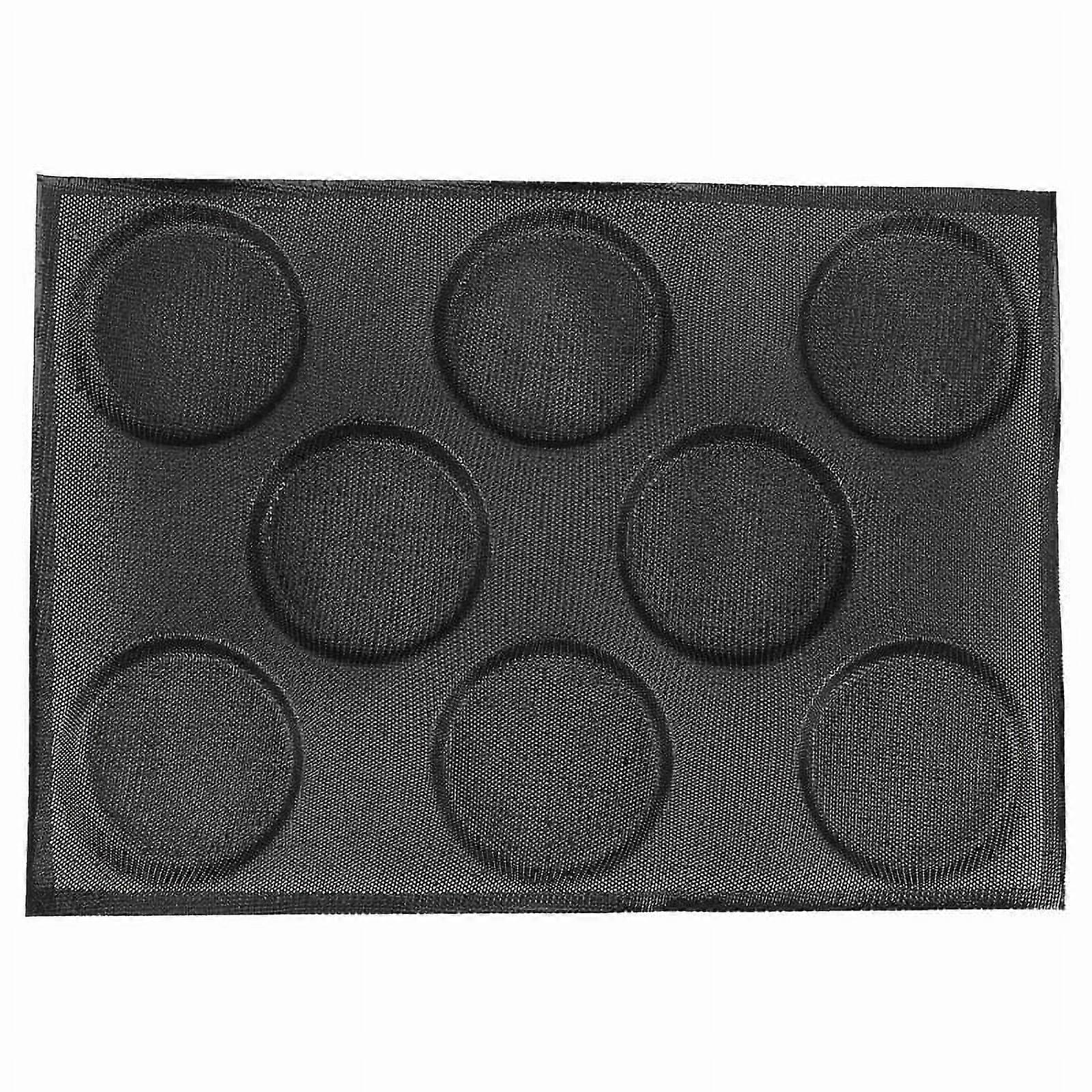 Silicone Hamburger Bread Forms Perforated Bakery Molds Non Stick Baking Sheets Fit Half Pan Size