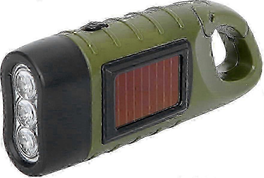 Camping Solar-Powered LED Lantern with Dynamo Crank