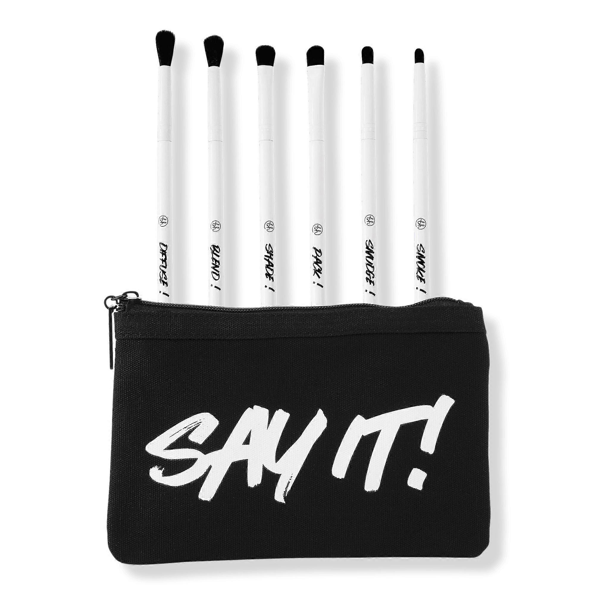 Bh Cosmetics Say It!, 6 Piece Eye Brush Set With Bag
