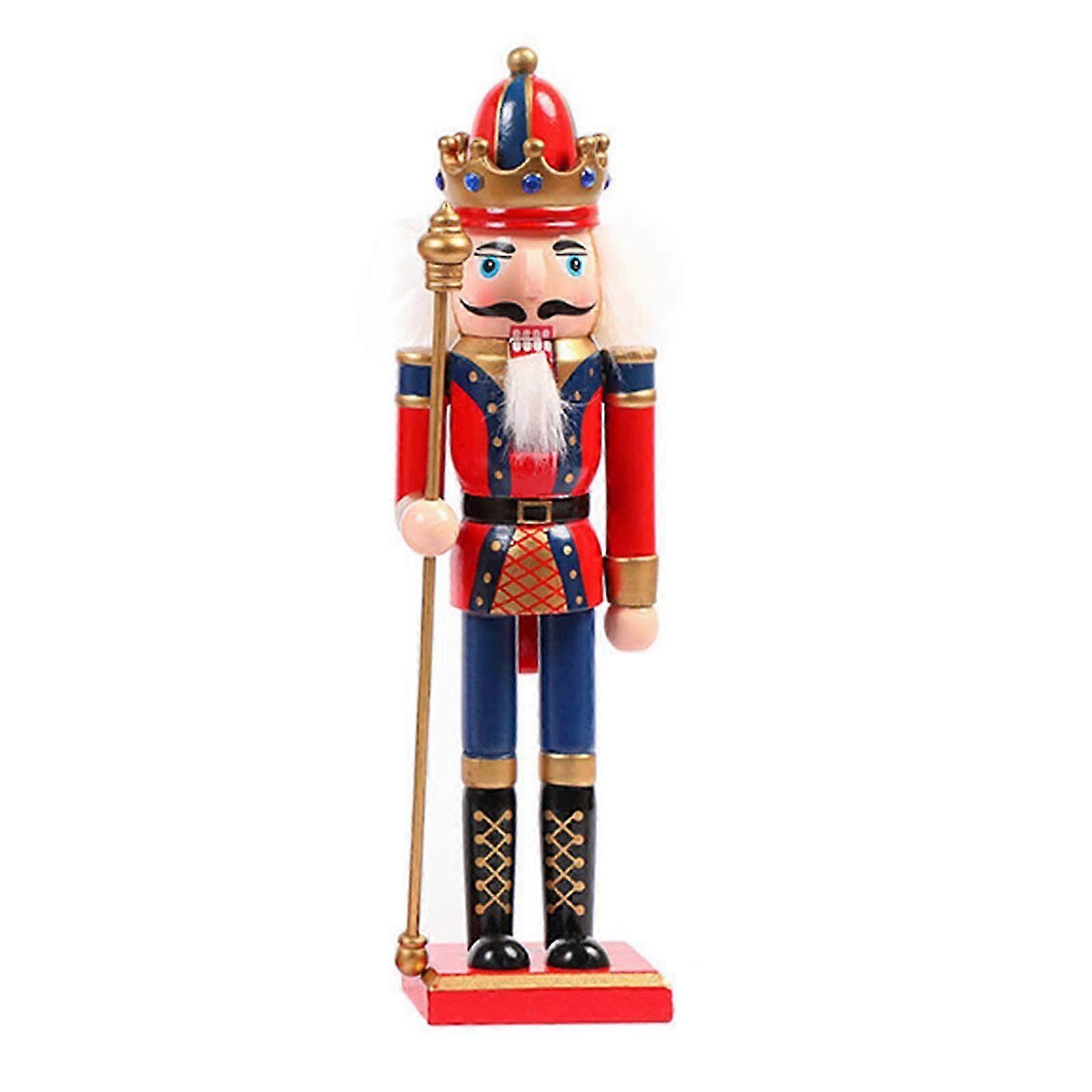 Wooden Christmas Nutcracker Figures Set for Tree Decor