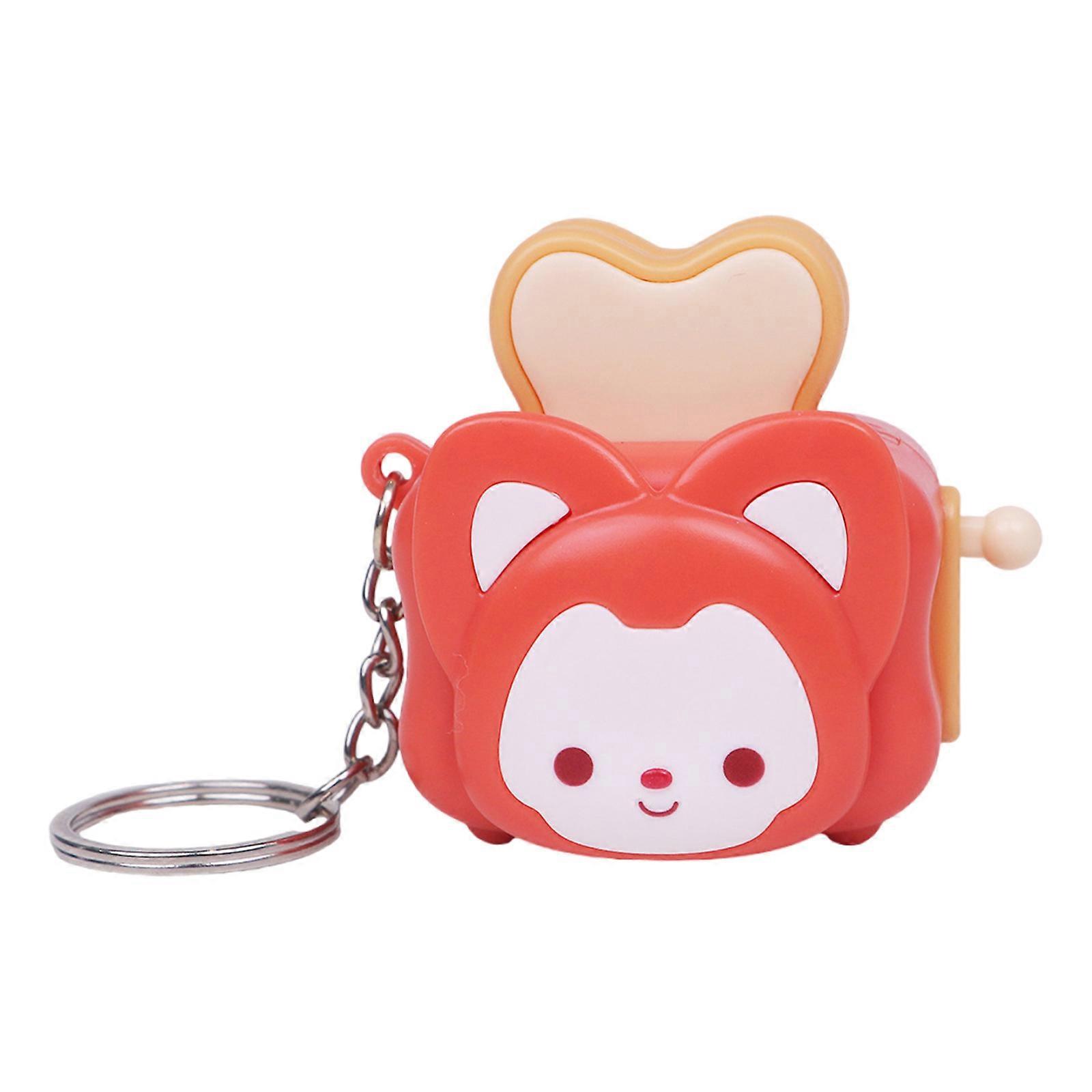 Miniature Bread Machine Charm Mute Operation Creative Hanging Ornament Perfect for Quiet Environment Travel Multicolor