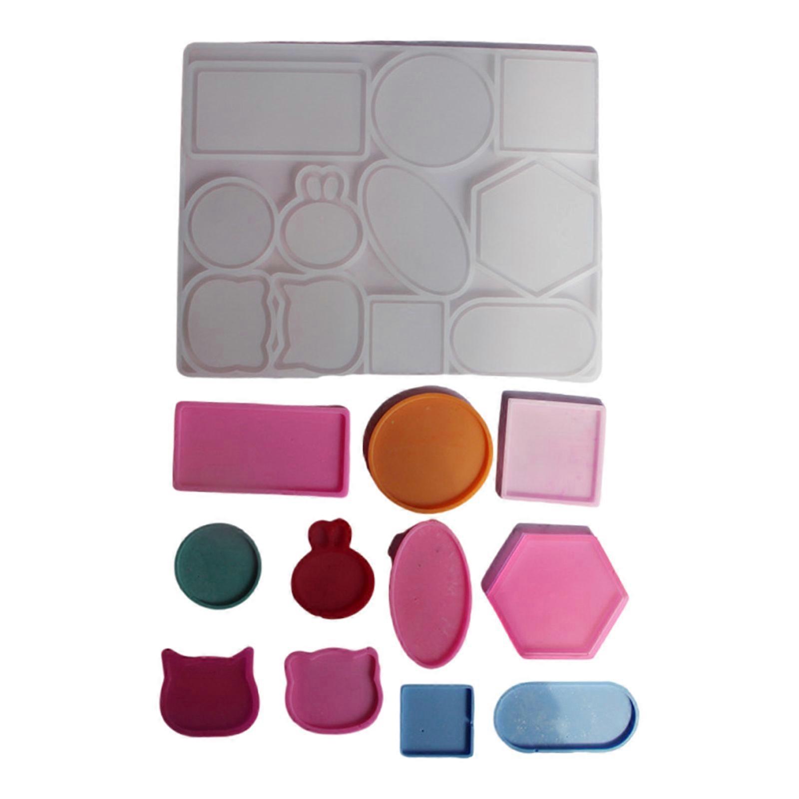 Innovative Shaped Epoxy Resin Toy Tray Mold Multi Purpose Silicone Craft Making Tool for Beginners and Professionals Multicolor