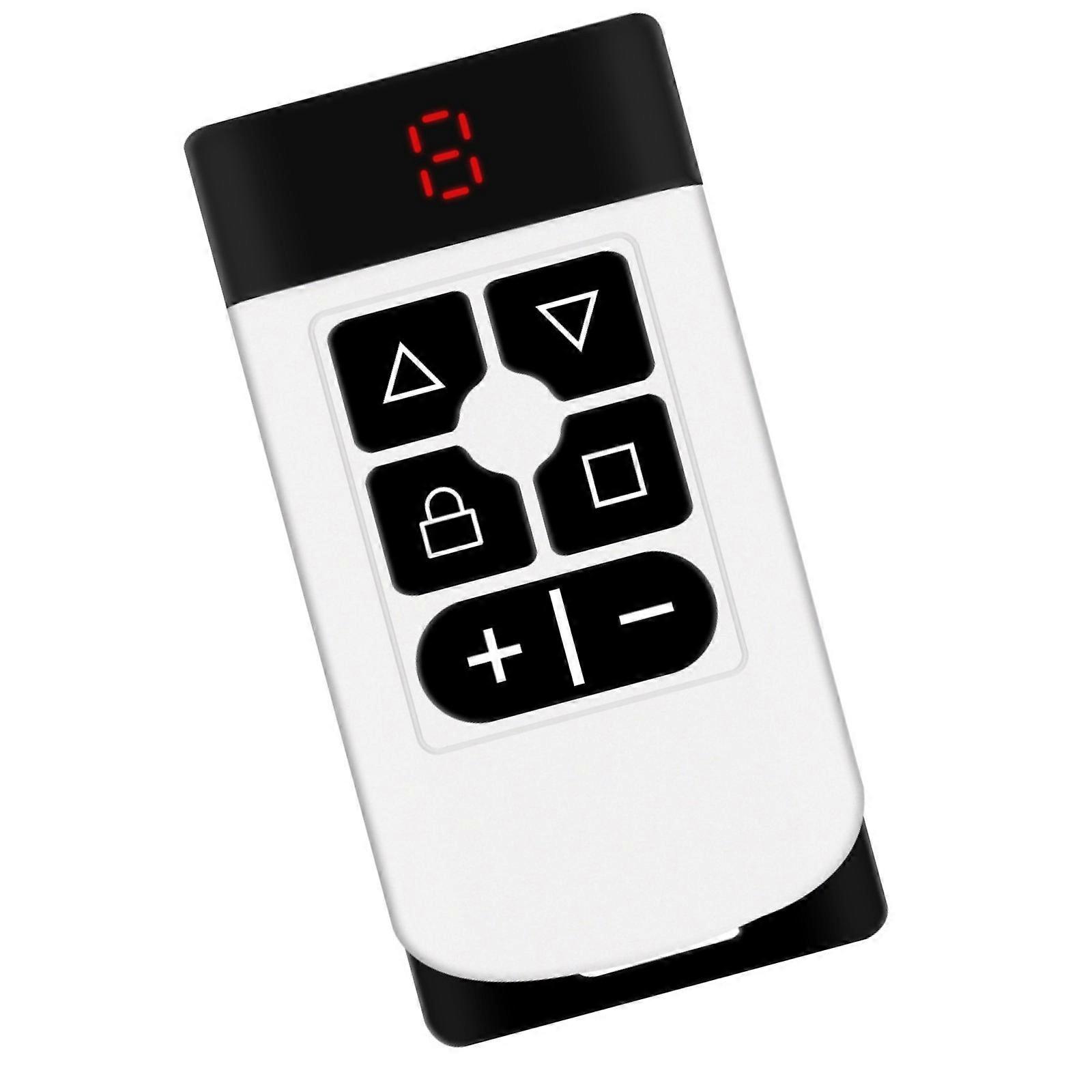 Compact Universal Remote Control with 8 Device Support Various Frequency Operation and Battery Efficiency ABS Texture  White