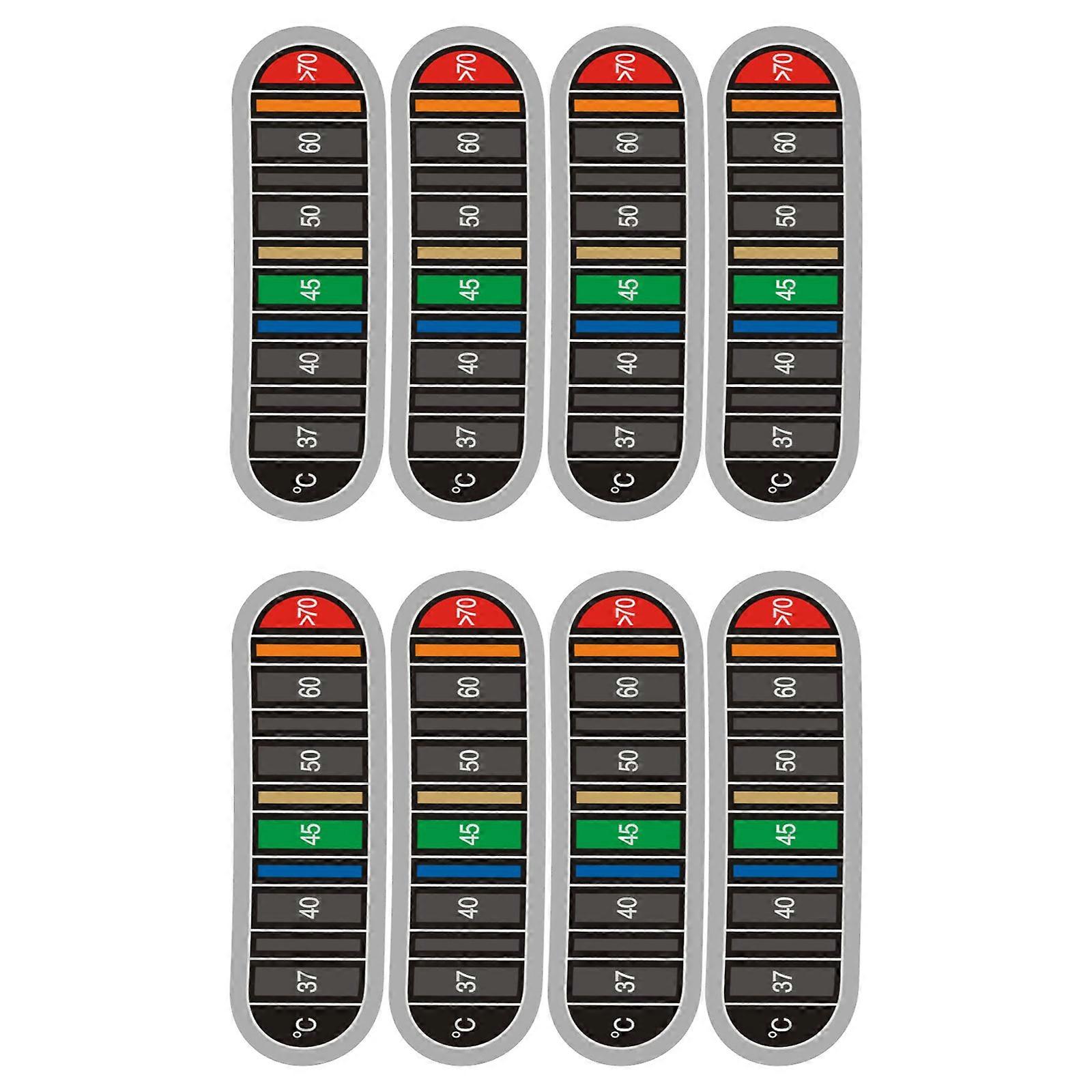 Adhesive Color Temperature Display Stickers Bottle Thermometers Strips for Metal Milk Jugs for Testing Water Temperatur Multicolor