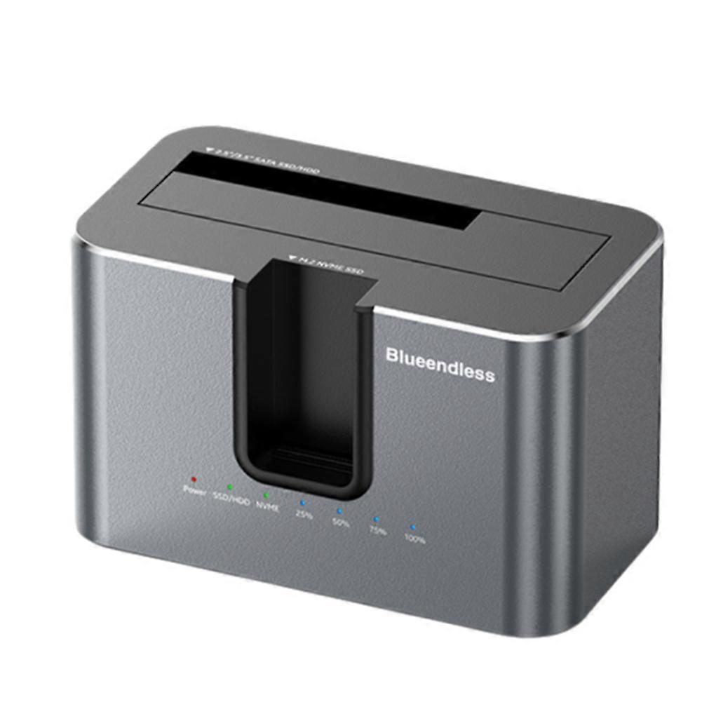 BLUEENDLESS M.2 NVME Solid-State Drive Enclosure Support Up to 28TB USB External Enclosure Case for 2.5/3.5 in SATA US Plug