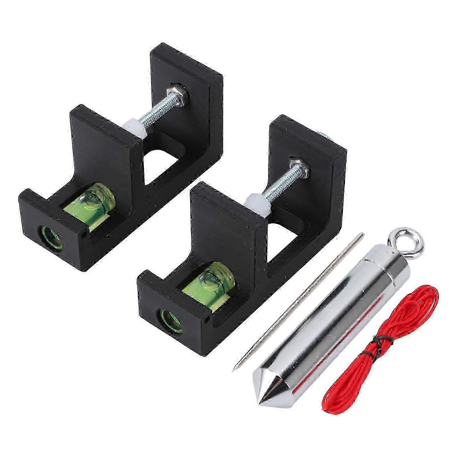 2PCS Tuning PE Iron Multifunctional Third Axis Bow String Bubble Level Kit for Archery Accessory w