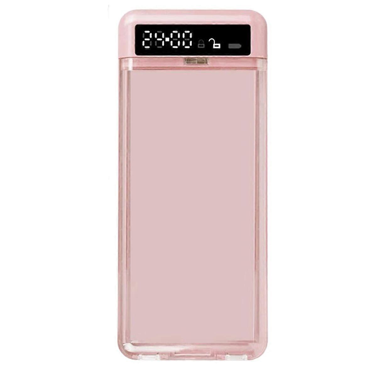  Phone Lock Box with Timer LCD Display T-Shaped Opening Phone Box Phone Locker Adult Student Self