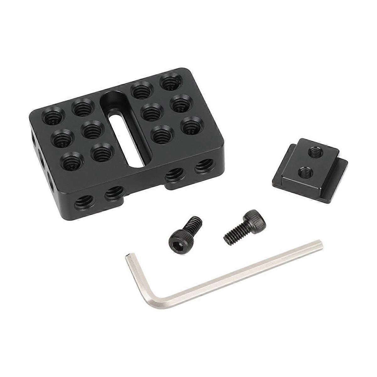 Mini Extension Plate with Shoe Mount Cheese Plate for Moitors Lights Handles and Extension Arm Onto 