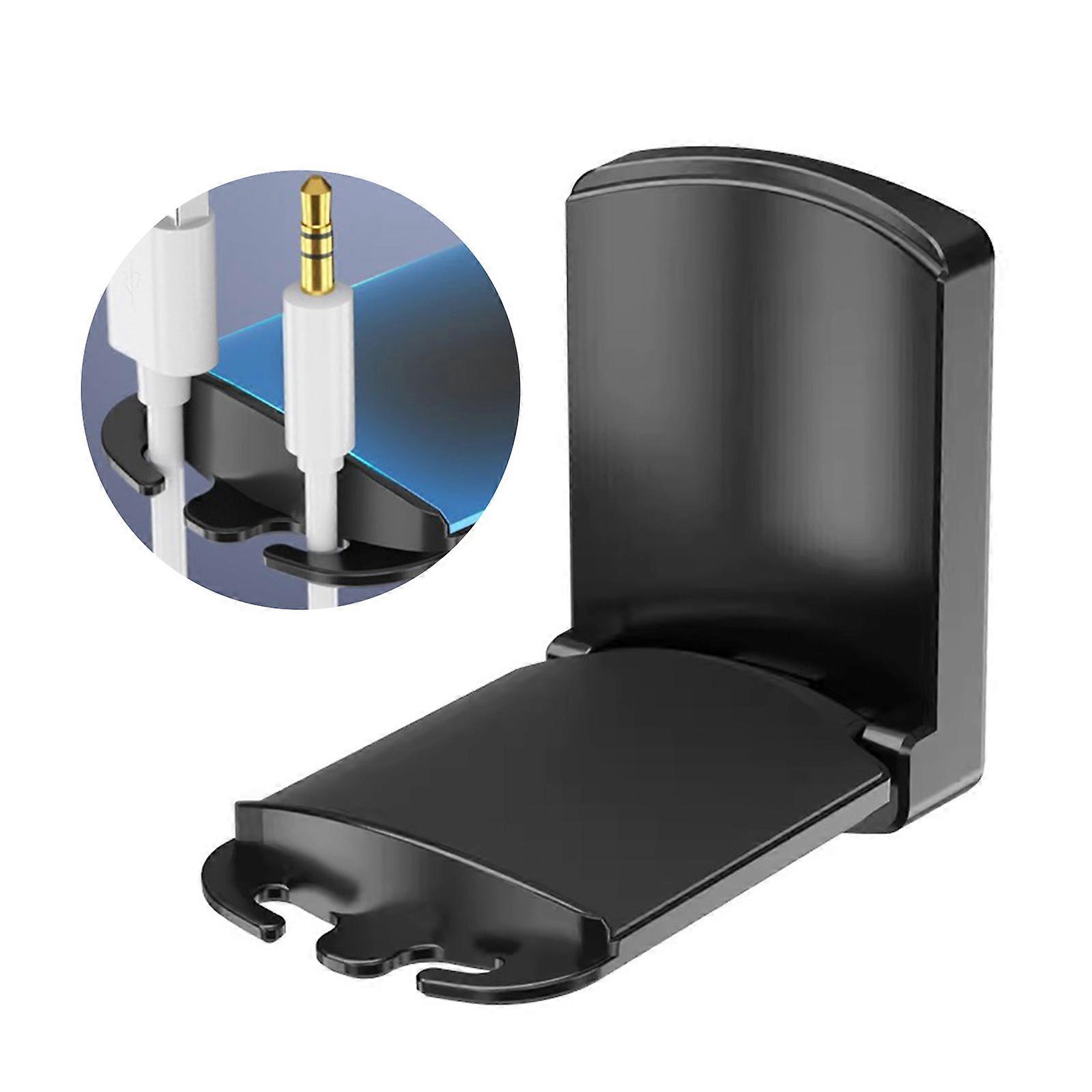 Faltbare Headsets Halter Ständer Kopfhörer Controller Display Rack Halterung Stark Klebender Wandhalterung Kleiderbügel Schwarz