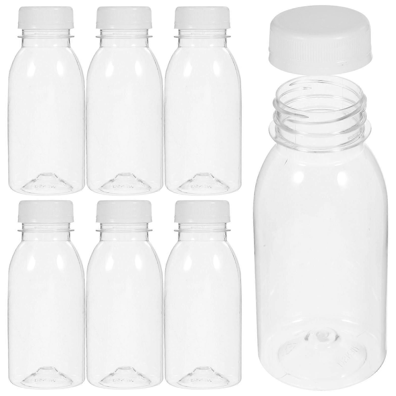 10st Transparent Vattenflaska Plast Dryckesflaskor 250ML (Transparent)
