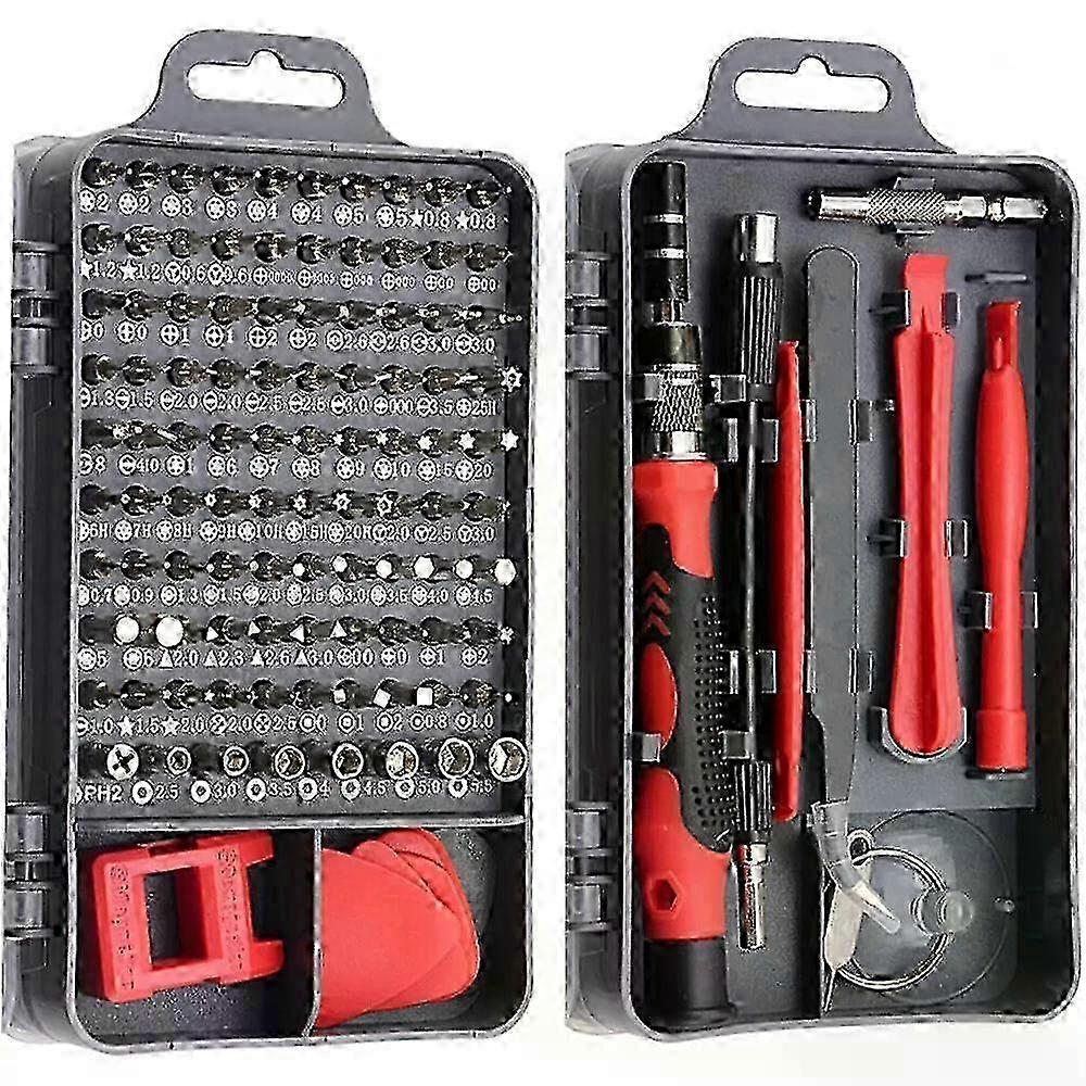 115 in 1 Precision Mechanic Screwdriver Set For PC Mobile Phone Glasses Watch Tool EN