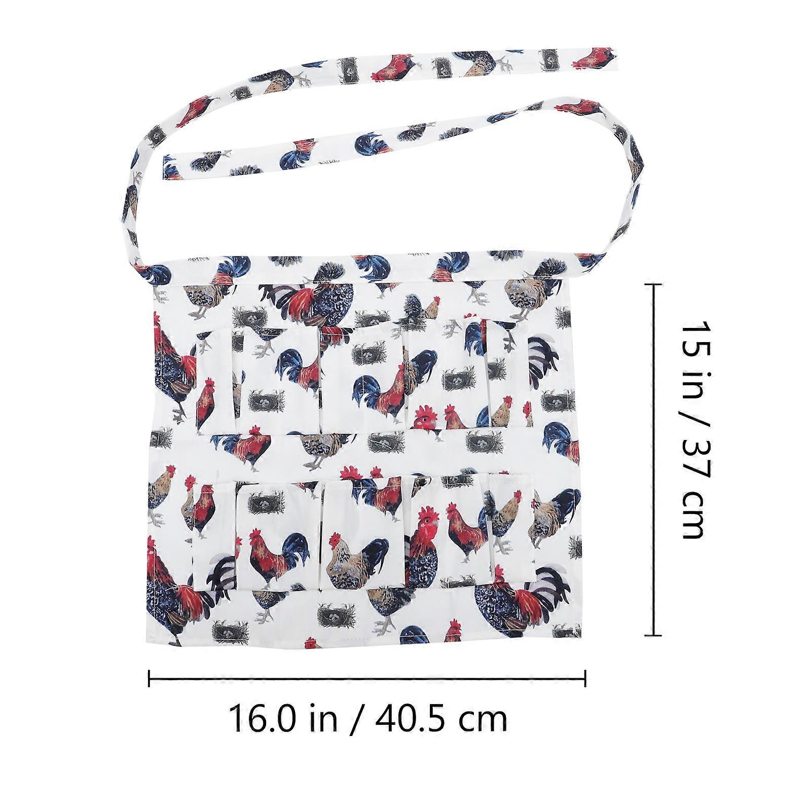 Egg Holding Apron for Kitchen Use Multi Pocket Practical