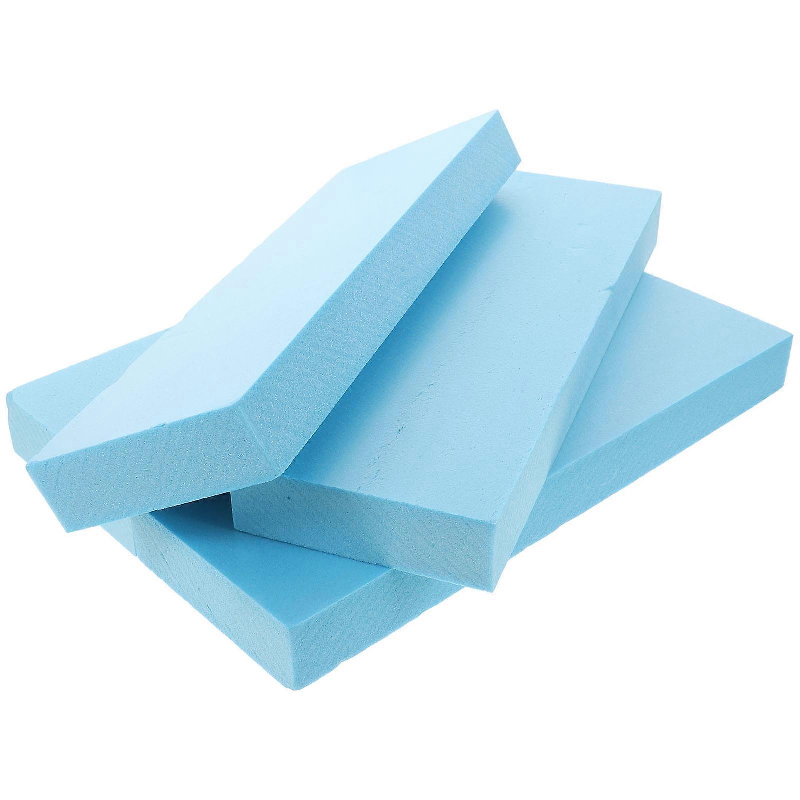 Polystyrene Foam Blocks 4Pcs For DIY Crafts And Model Building Blue Color Creative Material For Home Decoration