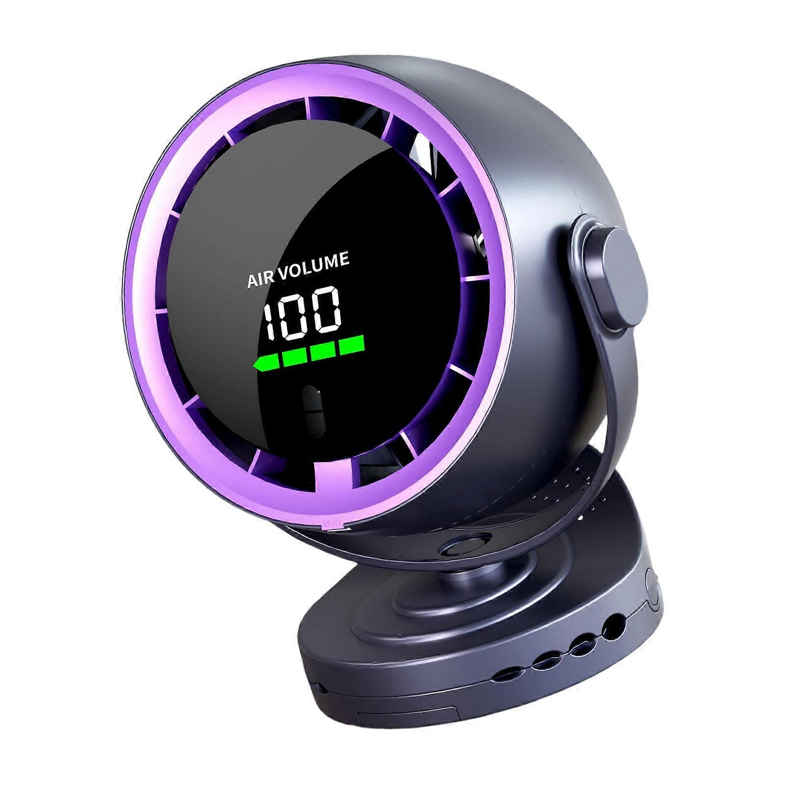 USB Rechargeable Clip On Desk Fan with 100 Speed Settings for Office Cooling, ABS Portable Air Circulator