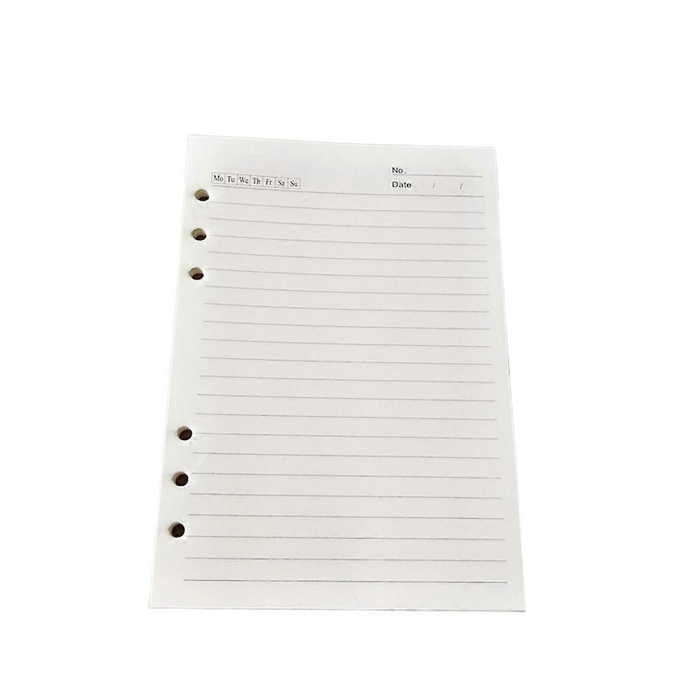 Notebook Paper Loose-Leaf Filler Paper Rectangle Daily Use 20.5*14.2cm Beige Note Taking 80 Pages