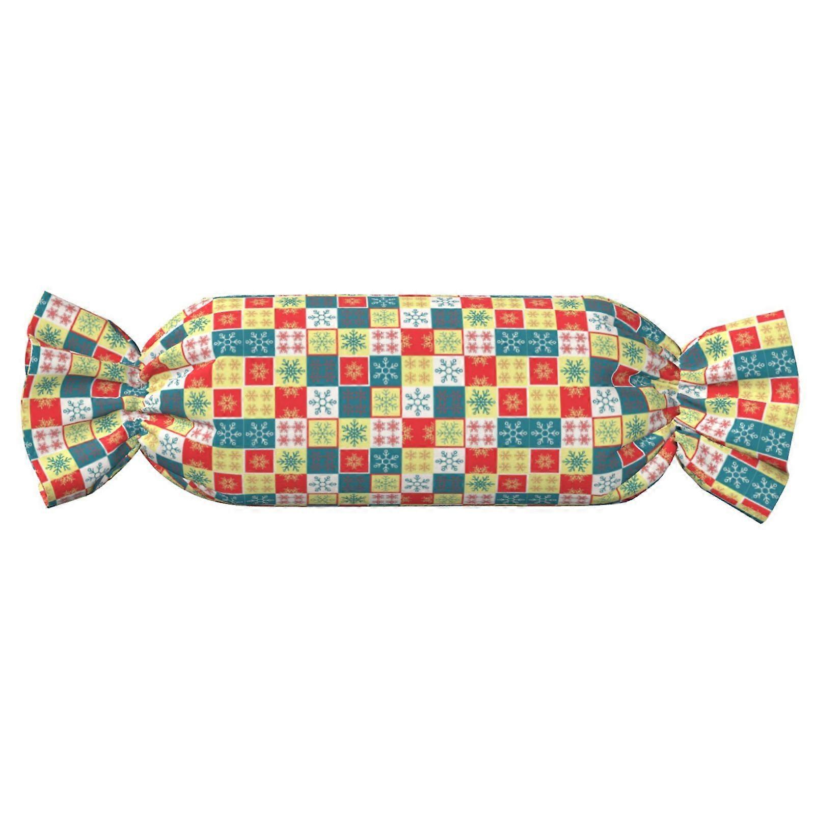 Cozy Candy Shaped Bolster Cylindrical Roll Cushion  For Neck Support