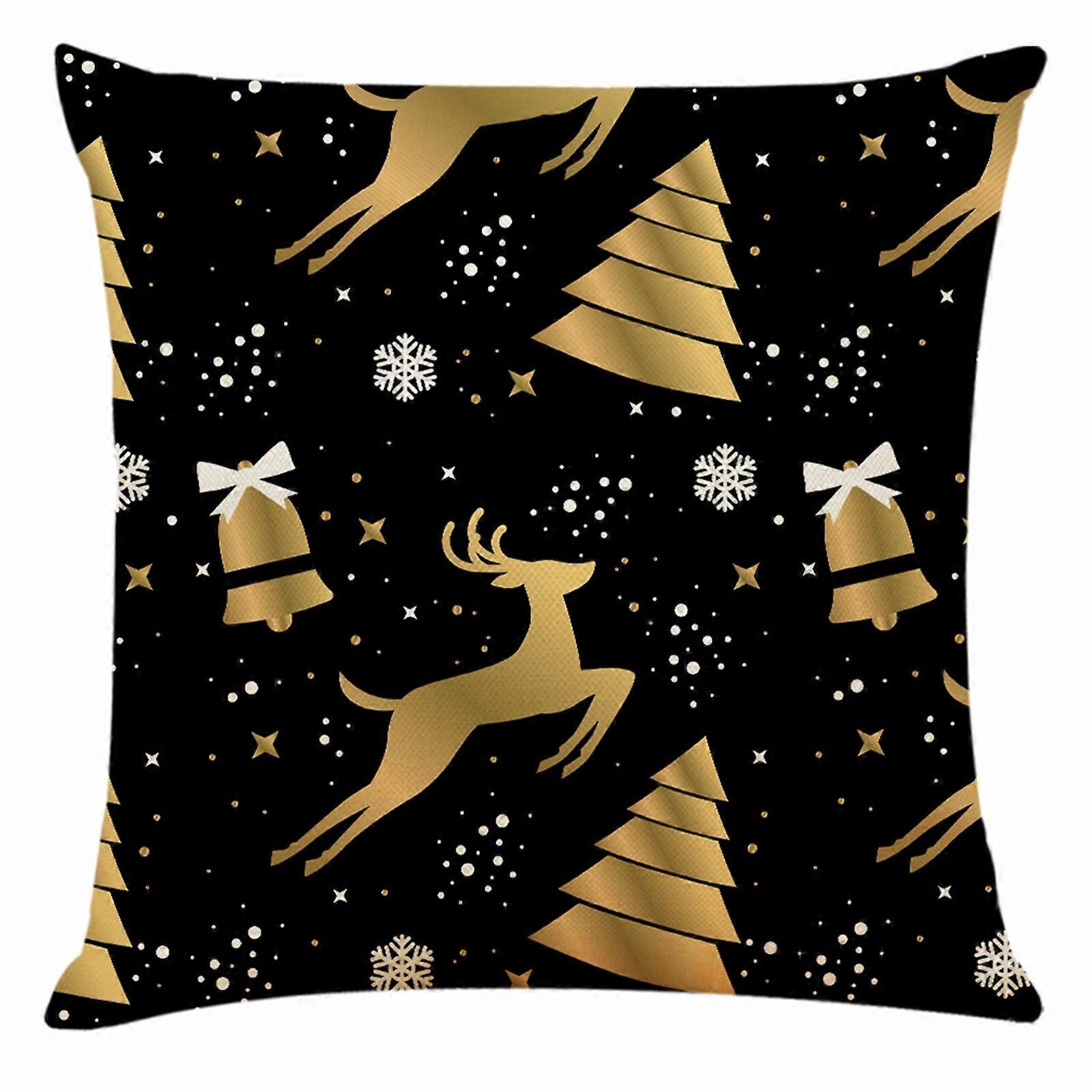 Pillow Case Christmas Pattern Sofa Car Throw Cushion Cover Home Decor
