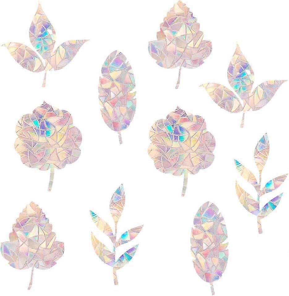 38 Pcs Anti-Collision Window Decals Non Adhesive Vinyl Window Stickers Suncatcher Stickers Rainbow Window Clings Bird Strikes Save Birds from Hitting 