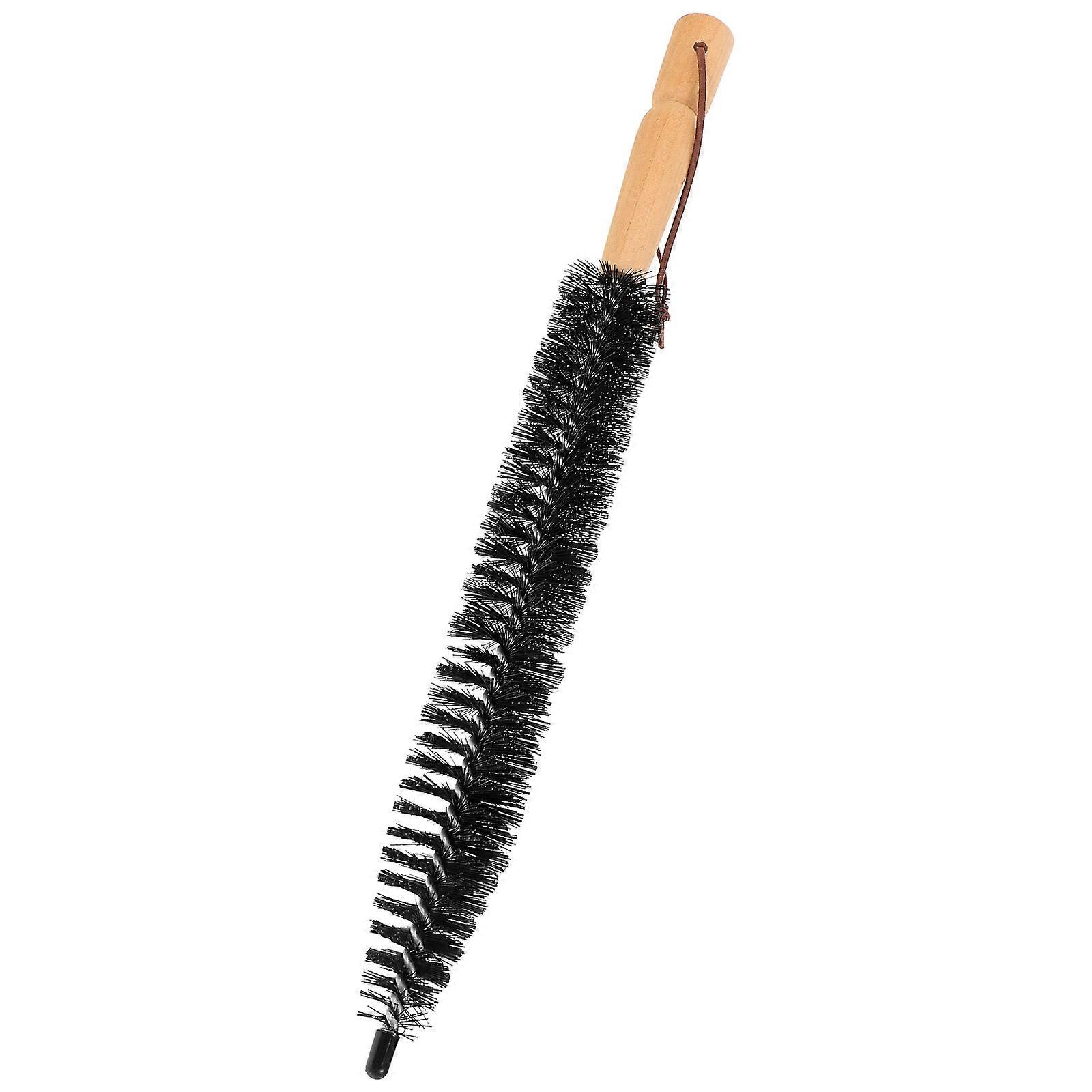 Pipe Brush Kitchen Chimney Sweeping Brush Black Round For Duct Cleaning 1Set