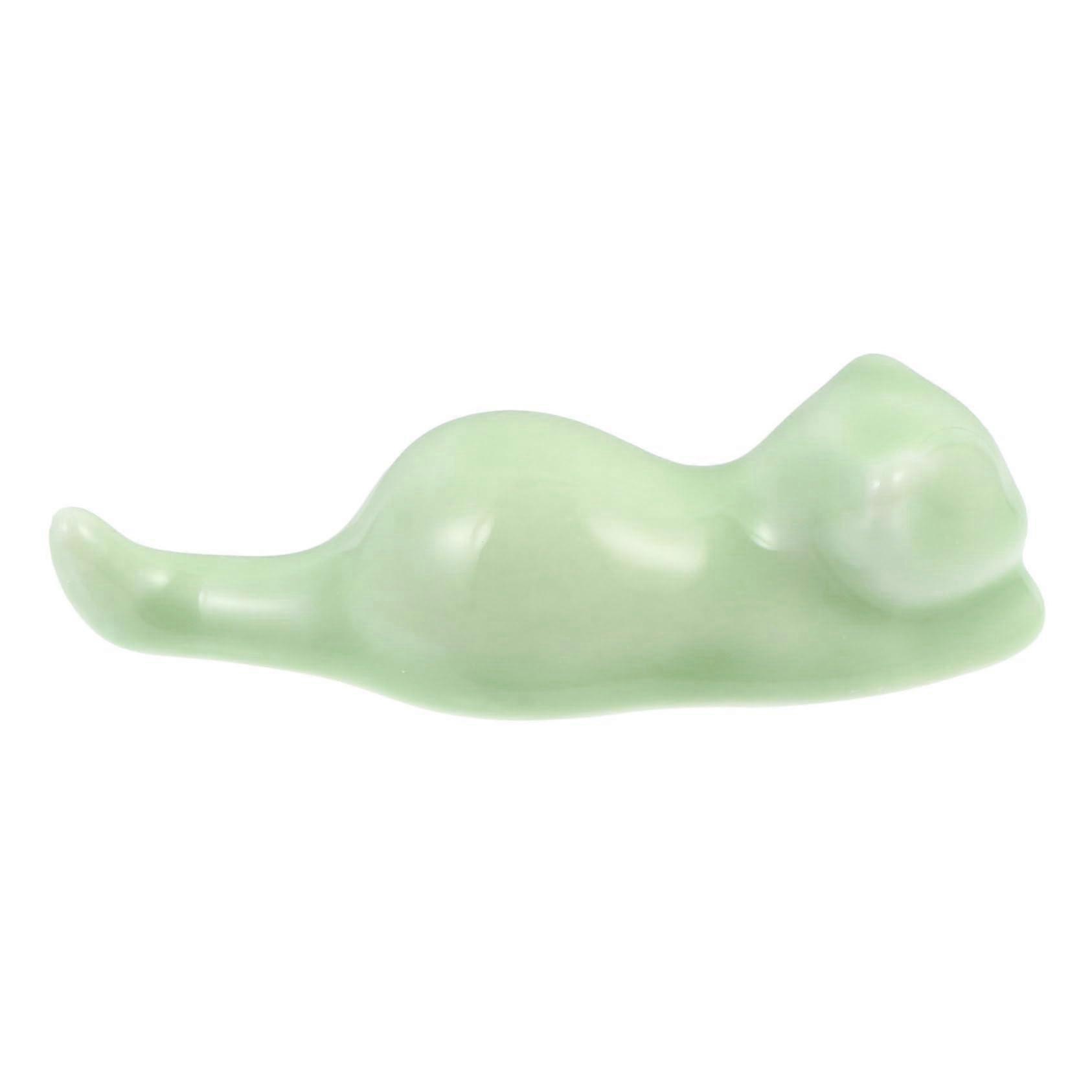 Ceramic Calligraphy Pen Holder with Cat and Rabbit Design for Ink Brush Storage and Study Desk Decor