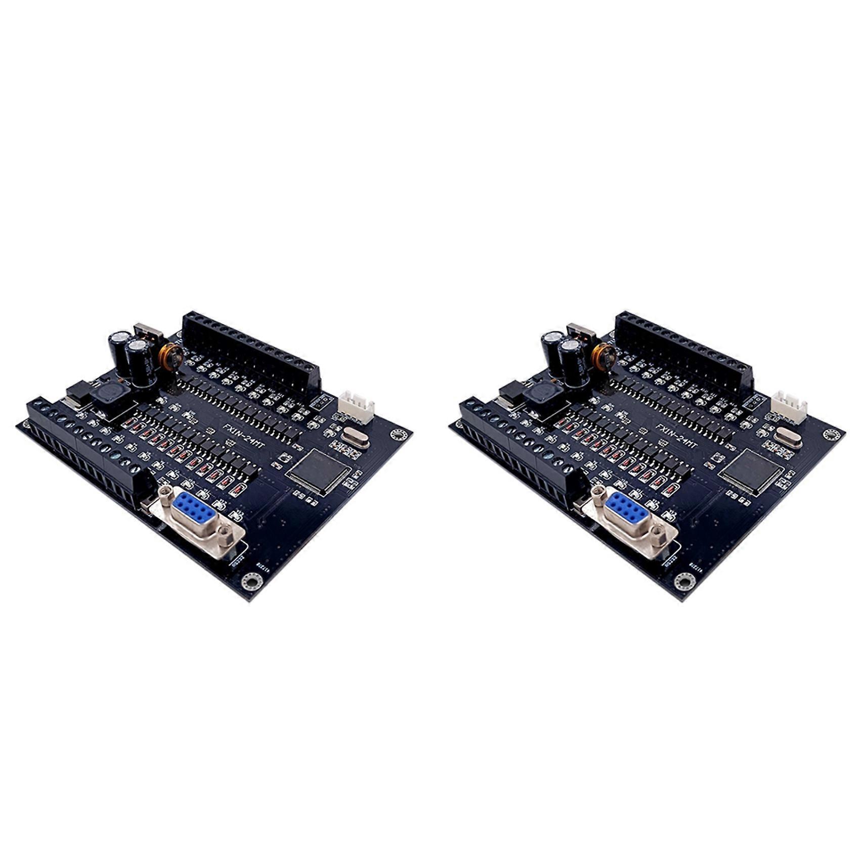 2X PLC Carte de contrôle industriel FX1N-24MT Module de relais Module de retard