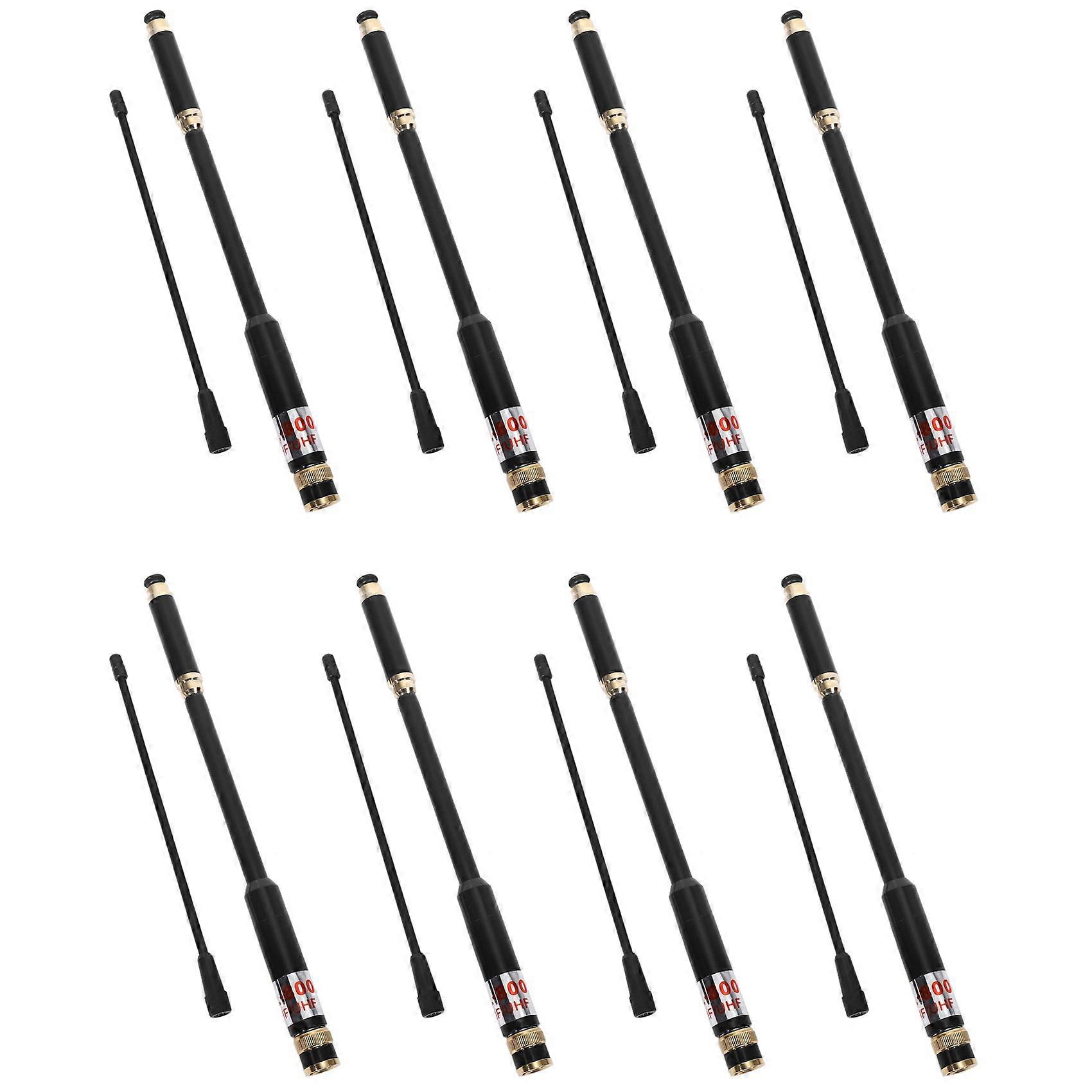 8X AL800 UHF VHF Telescopic BNC Antenna High Quality for Kenwood Portable Two Way Radio TK-208 TK-308 for Icom IC-V85
