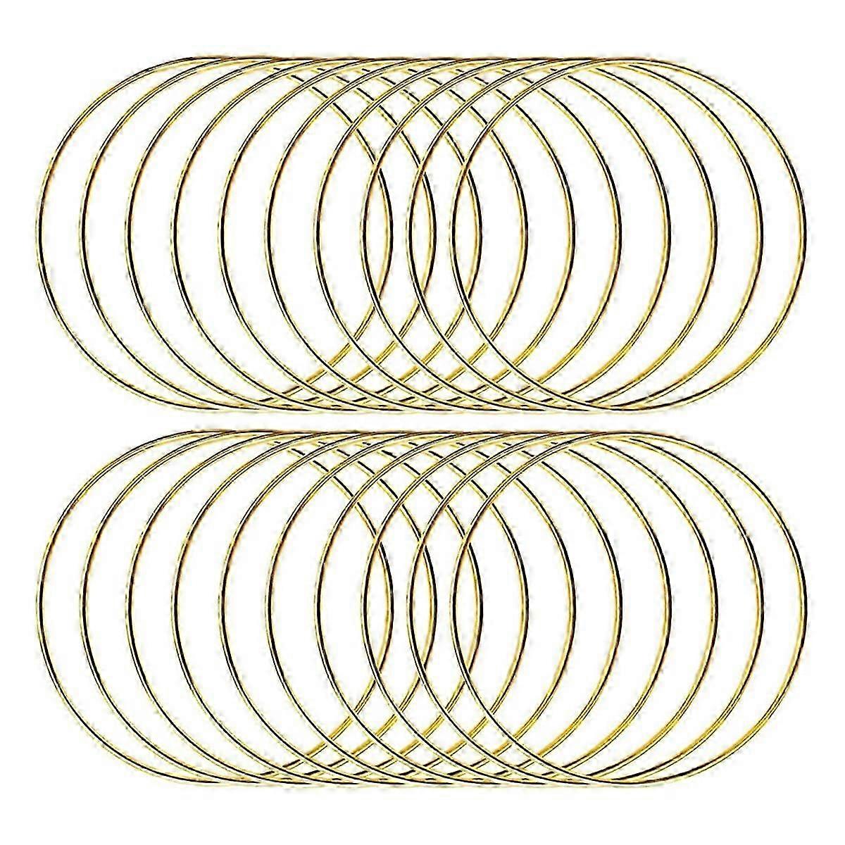 20pcs 4 polegadas Dream Catcher Anéis Metal Crafts Hoops Wreath