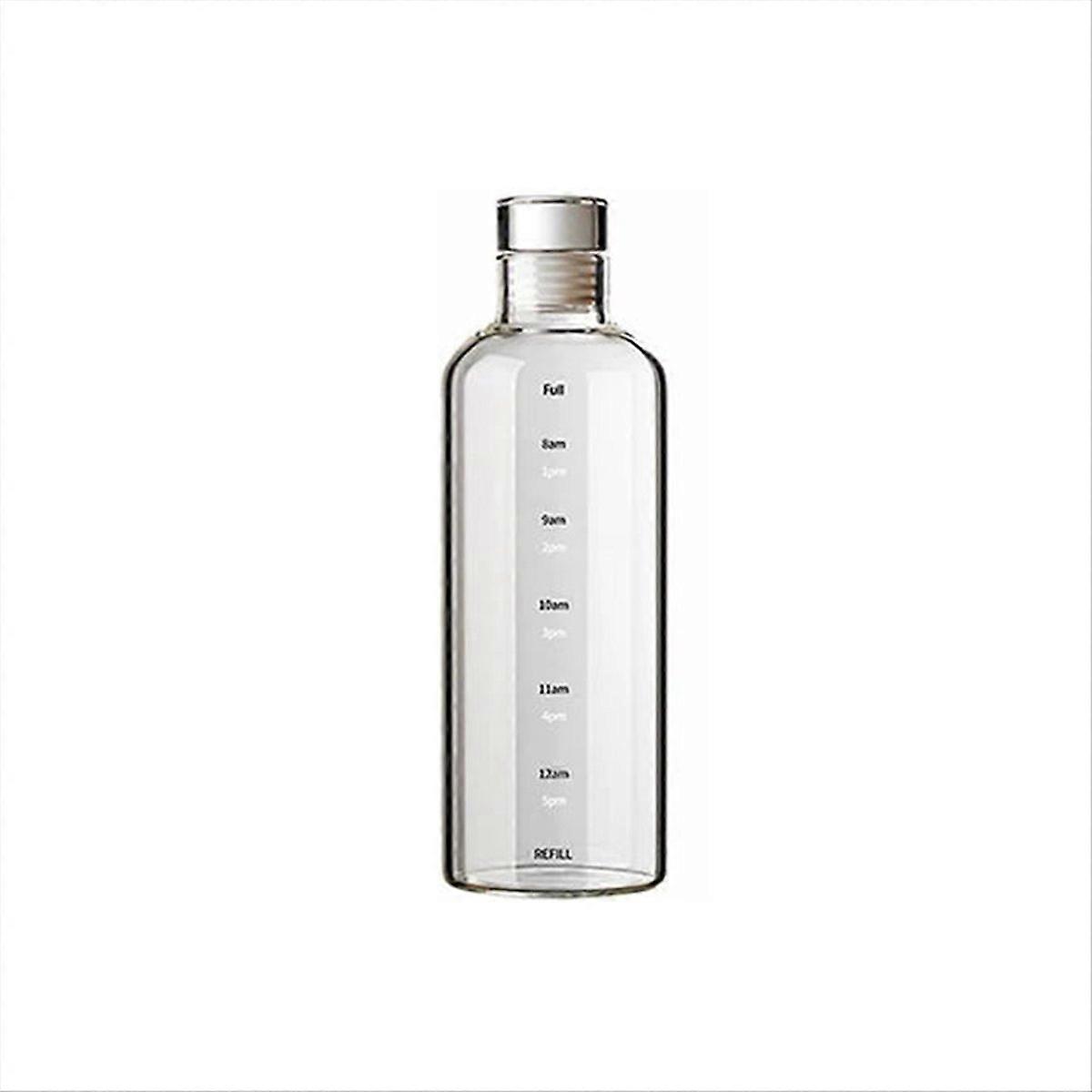 500/750/1000ml lasinen urheiluvesipullo