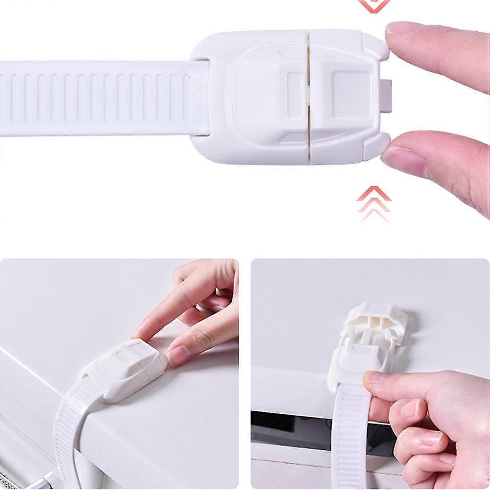 Child Security Lock Wardrobe Lock Multifunction for 5Pcs Set