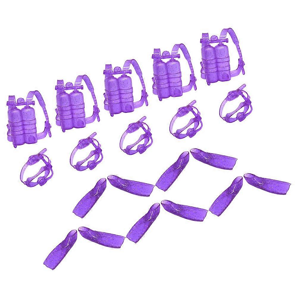 Doll Diving Kit for Imaginative Play Including Diving Goggles 5Sets