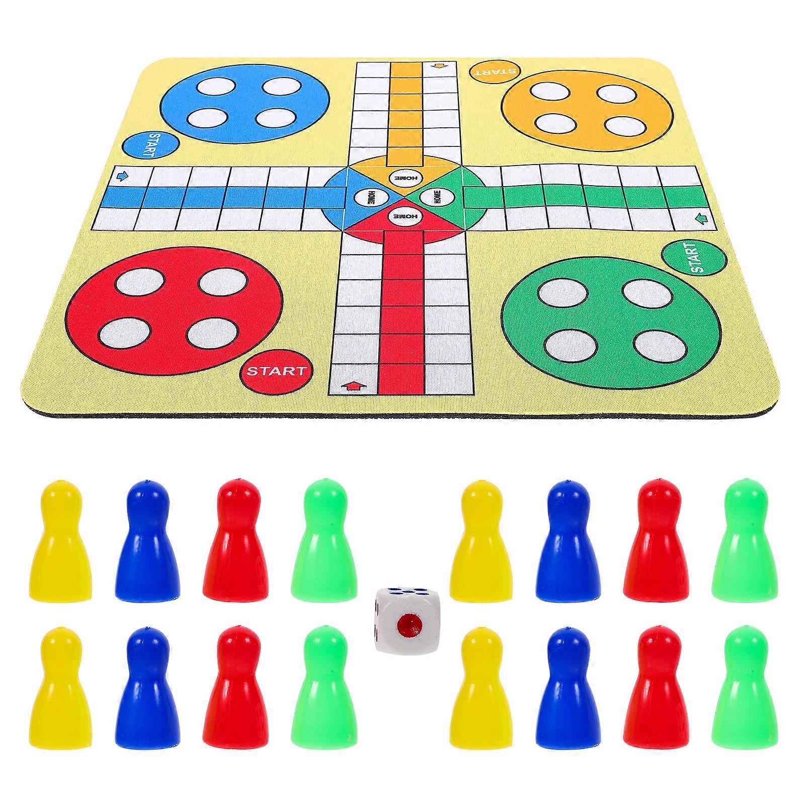 Flying Chess Portable Chess Game Board Toy for Playing 2Sets