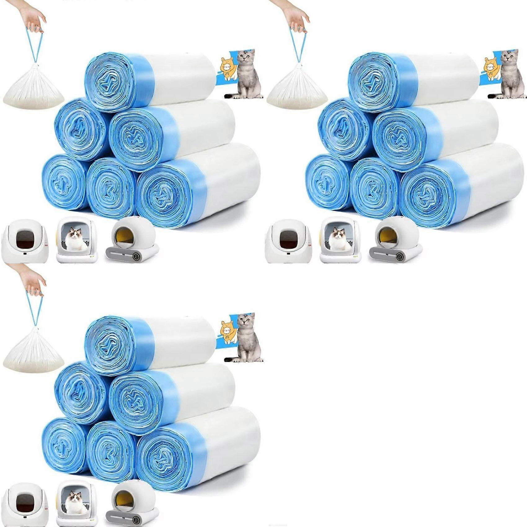 270 Count Cat Litter Bags for Automatic Litter Box Extra-Thick Cat Litter Box Liners for MeoWant/Catlink