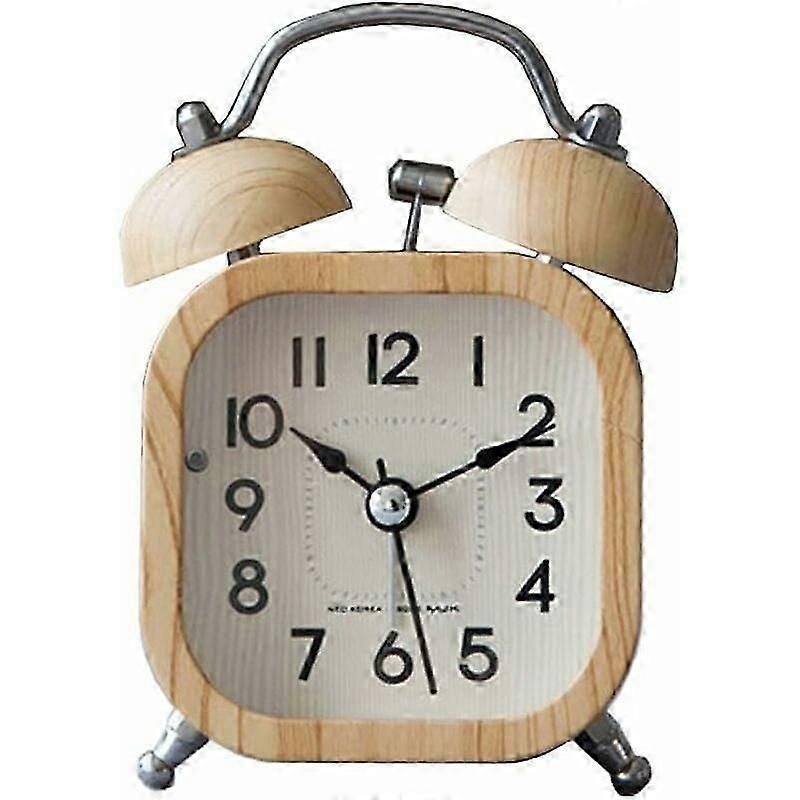 Desk Clock, Analogue Display, Adjustable Alarm, Non-Ticking Mechanism