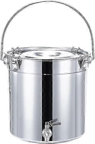 12L 304 Stainless Steel Stock Pot with Lid and Tap, Rustproof Large Capacity for Cooking and Storage