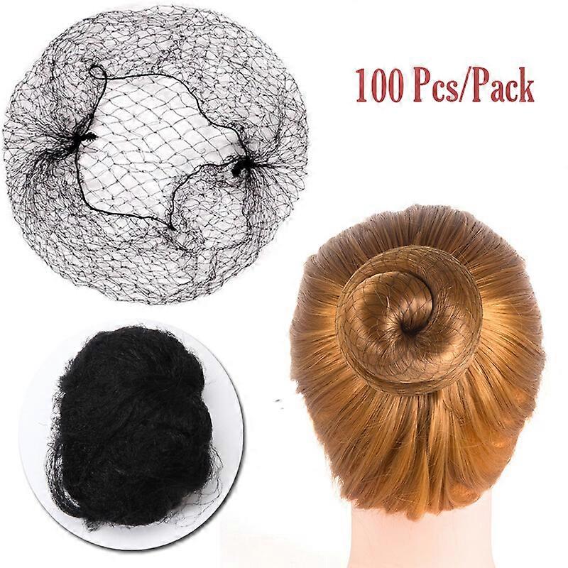 US Classic Lady Hair Nets Elastic Edge Mesh Net Stretch Invisible Hairnet Cover