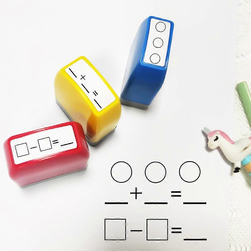 Three math operation stamps chapter Math Operation Addition and Subtraction improvement Learning Homework exercises