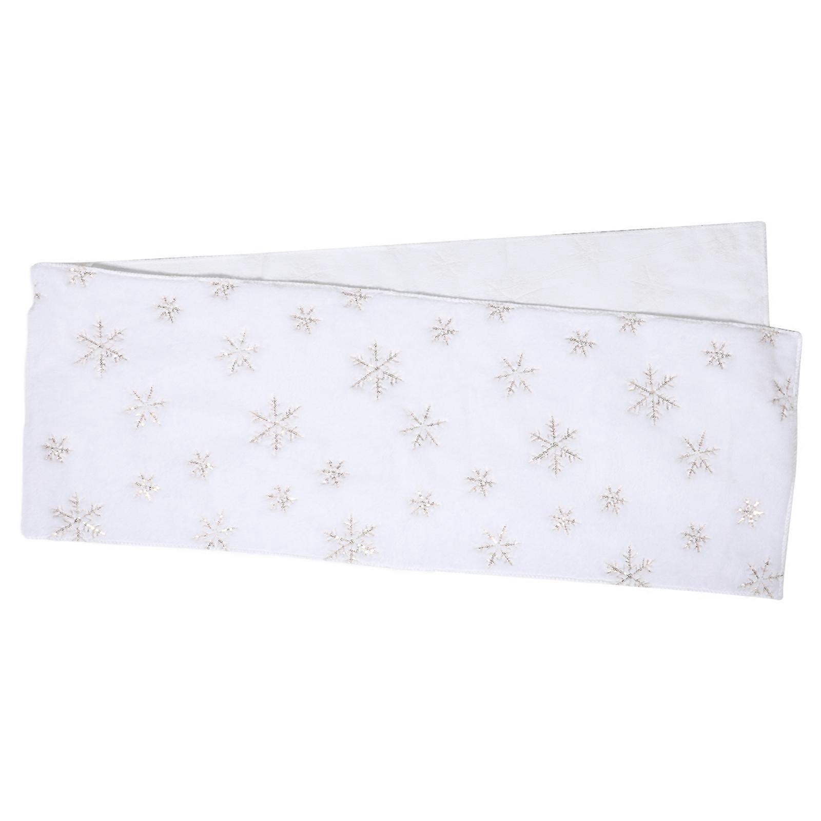 Winter Holiday Table Mat Kitchen Dining Table Decoration Festive Atmosphere Rectangular Shape Elegant Style 1Set