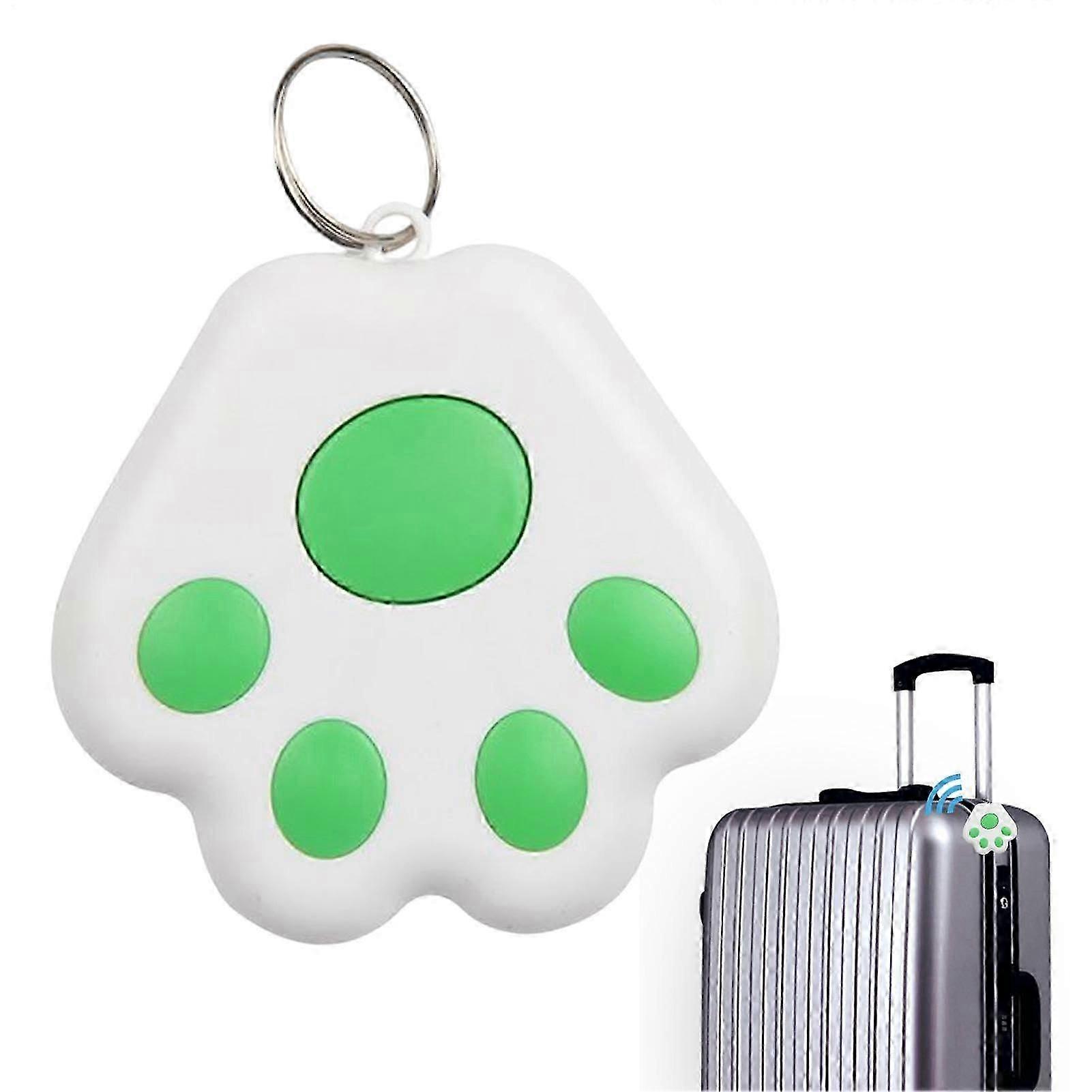 Dog Locator Cat Claw Shaped GPS Tracking Device No Monthly Fee App Locator Portable Tracker Key Finder Green