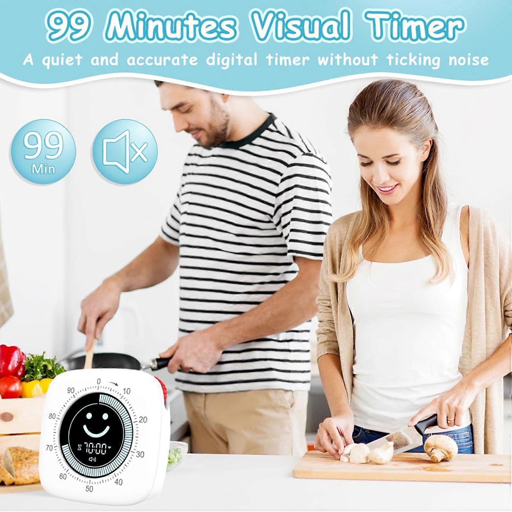 2X Timer, Digital Timers, Magnetic Kitchen Timer for Cooking, Pomodoro Timers for Classroom,Visual Desk Timer