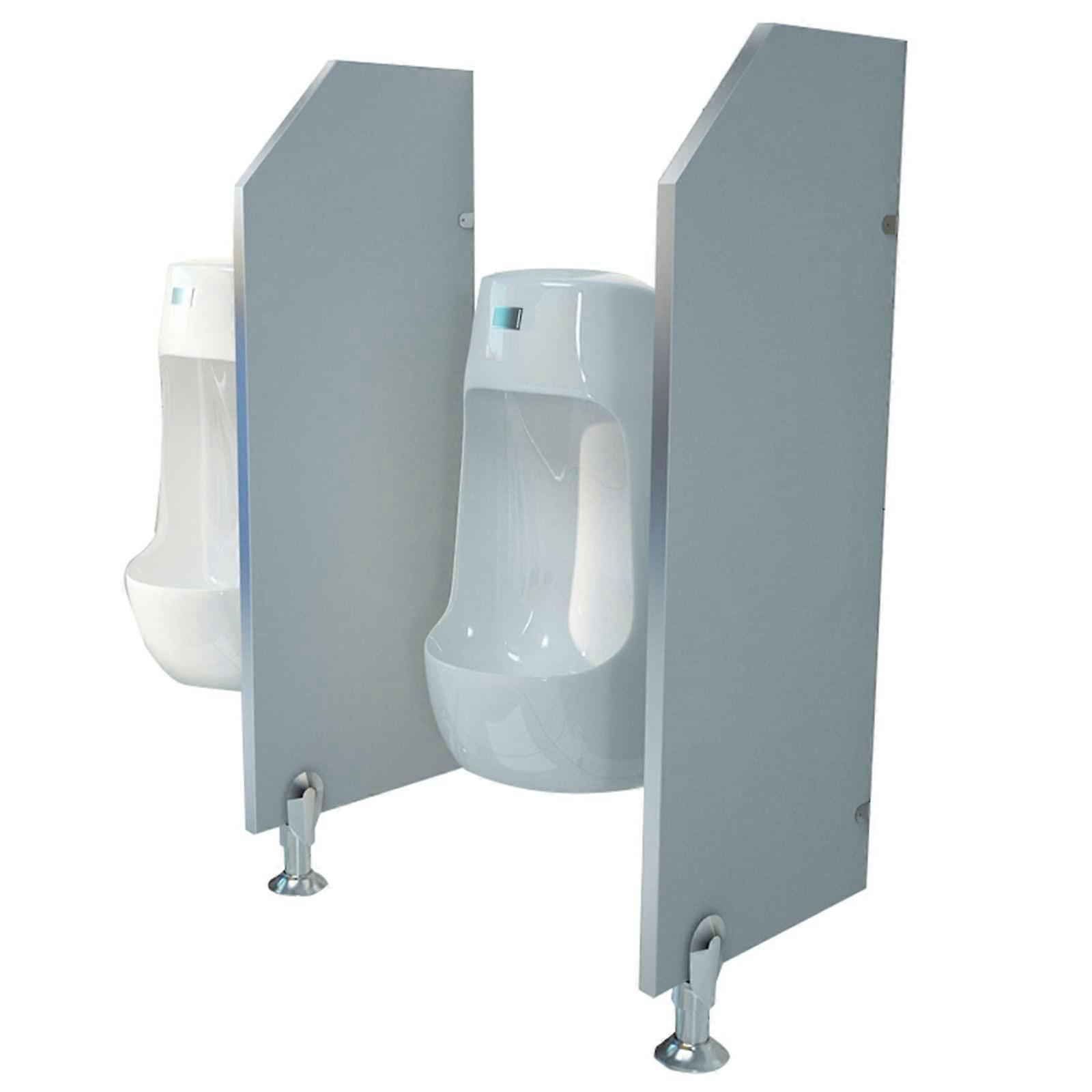 Urinal Partition Privacy Screen Waterproof PVC Wall Mounted Divider for Public Restroom School Bar White
