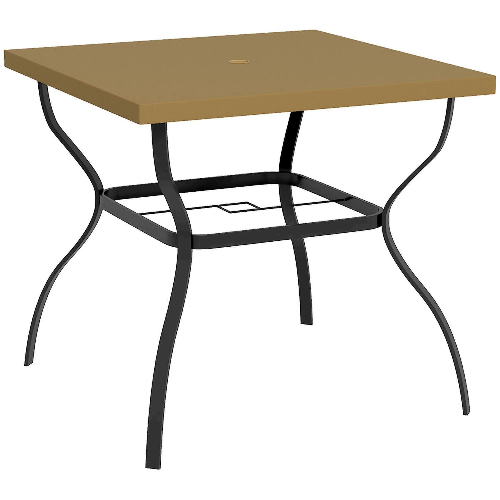 Four Seater Garden Table with Parasol Hole