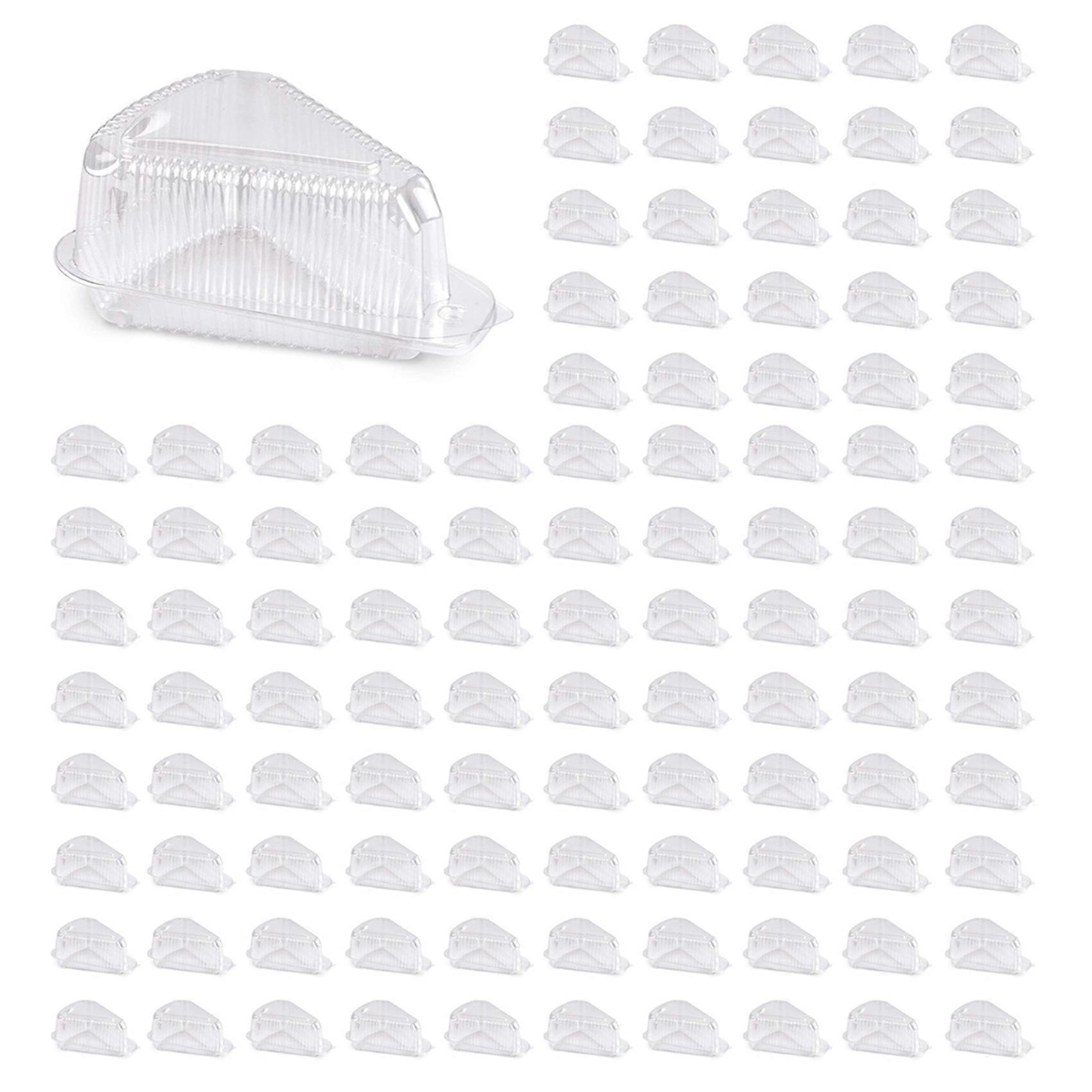 500Pcs Triangle Cheesecake Boxes Slice Cake Box Triangle Pie Holders Cake Boxes for Bakery Party Wedding