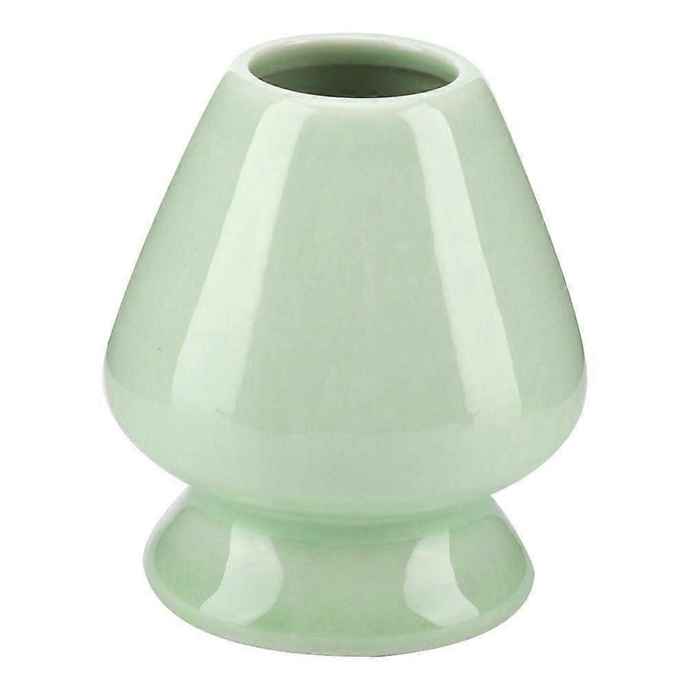 Green Ceramic Matcha Whisk Stand Holder for Bamboo Chasen Tea Set, Maintains Shape and Prevents Mold