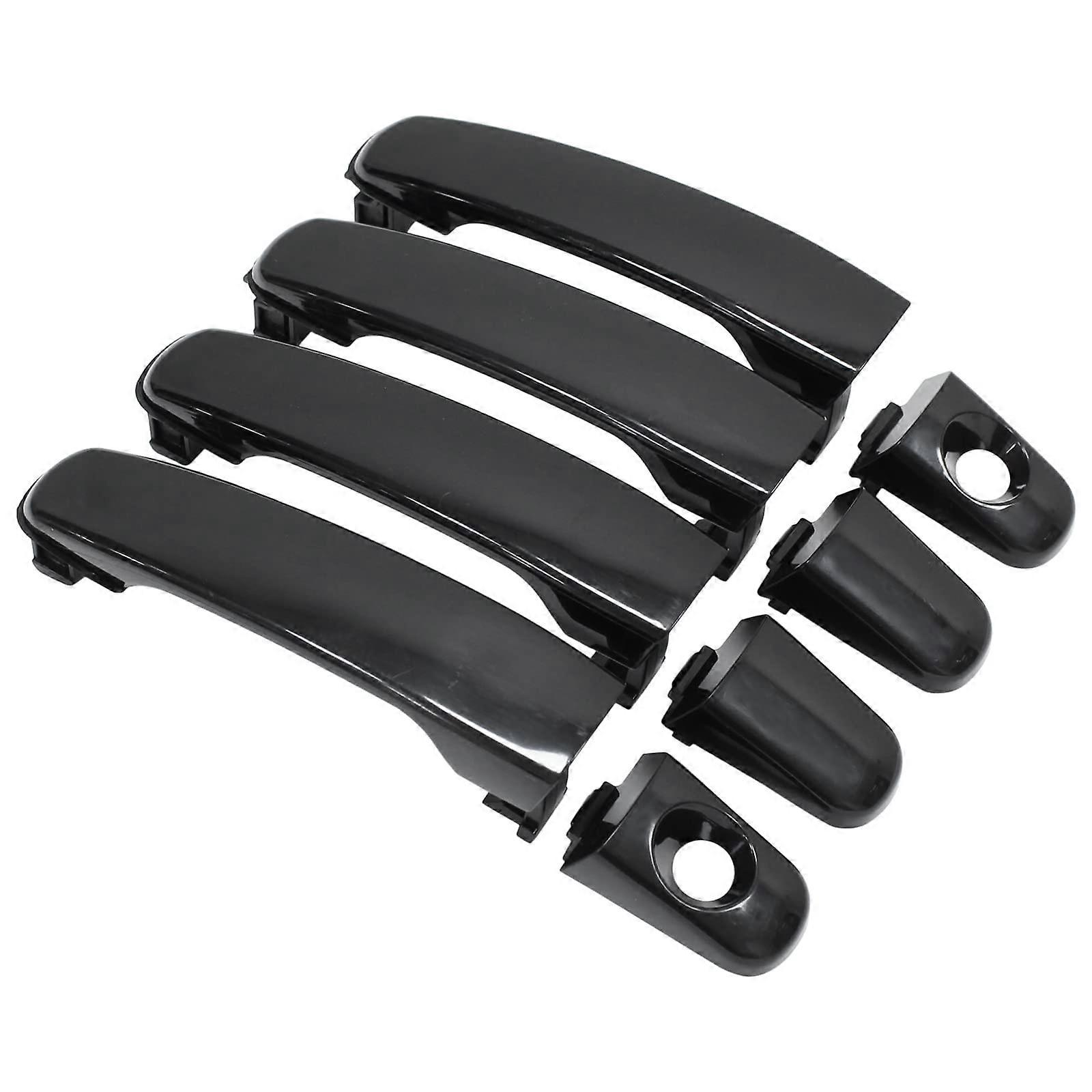 Black Exterior Car Door Handle Front Rear Left Right Compatible with Chevrolet Equinox Malibu Pontiac G6