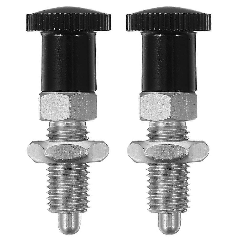 Spring Plunger Stainless Steel Knob Self Locking for 2Pcs Tool Equipment