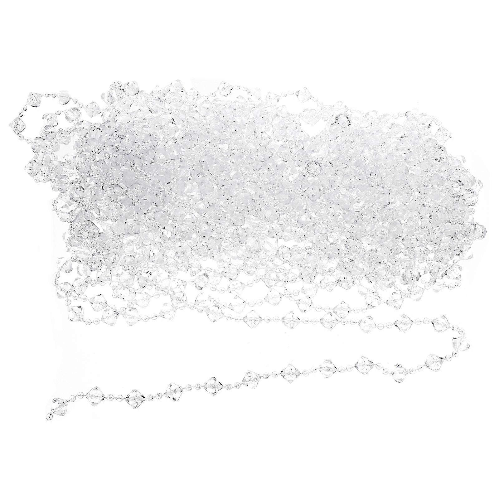 Crystal Beaded Acrylic Bead String for Decor 1Pcs Transparent Beaded Chain