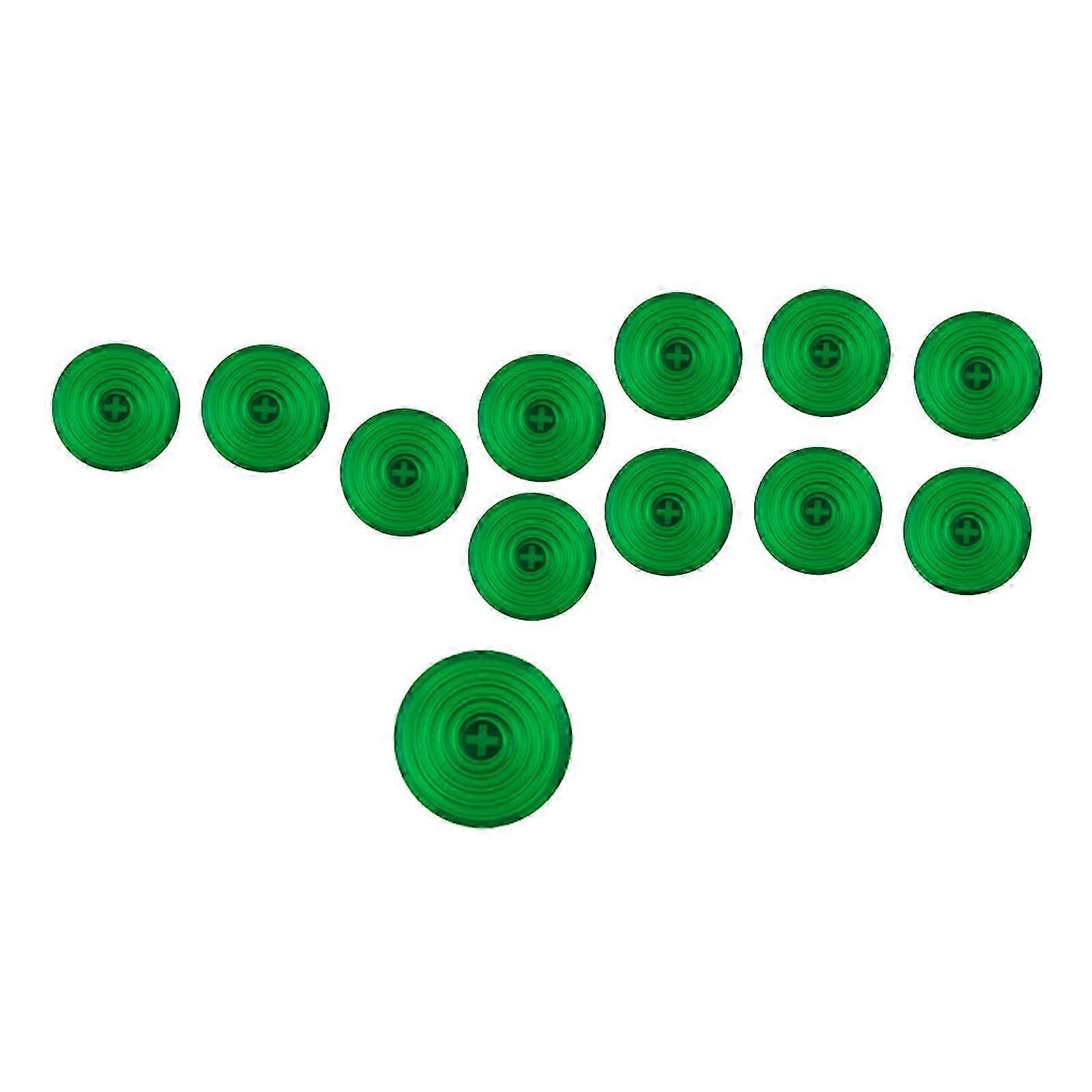 18Pcs Mechanical Button Caps Push Button Caps for Arcade Button Accessory 20.2mm/25.3mm Diameter Transparent orange Diameter 25.3mm